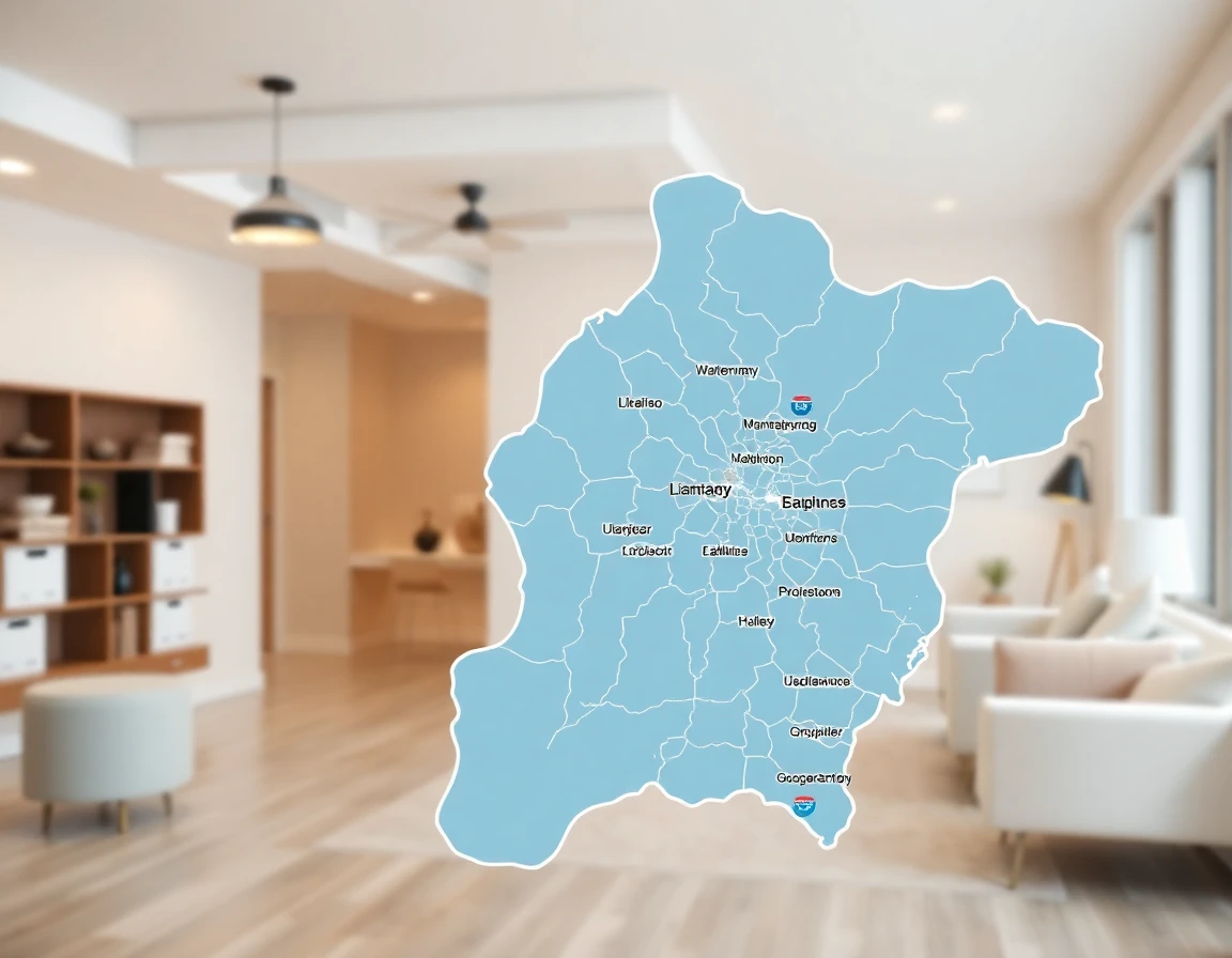 Water Damage Service Areas Map
